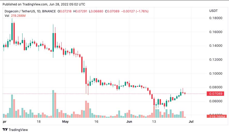 Transaksi Dogecoin USDT